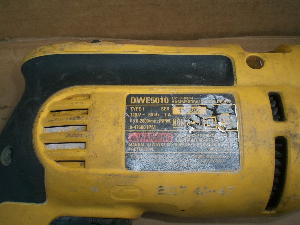 DeWALT DWE5010 1/2" Hammer Drill