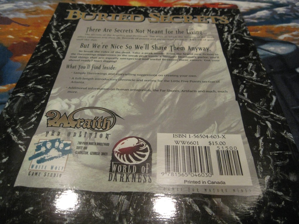 Buried Secrets A Sourcebook For Wraith The Oblivion