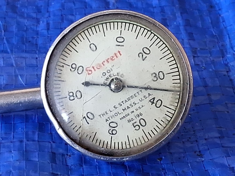 STARRETT 196 Universal Back Plunger Dial Indicator