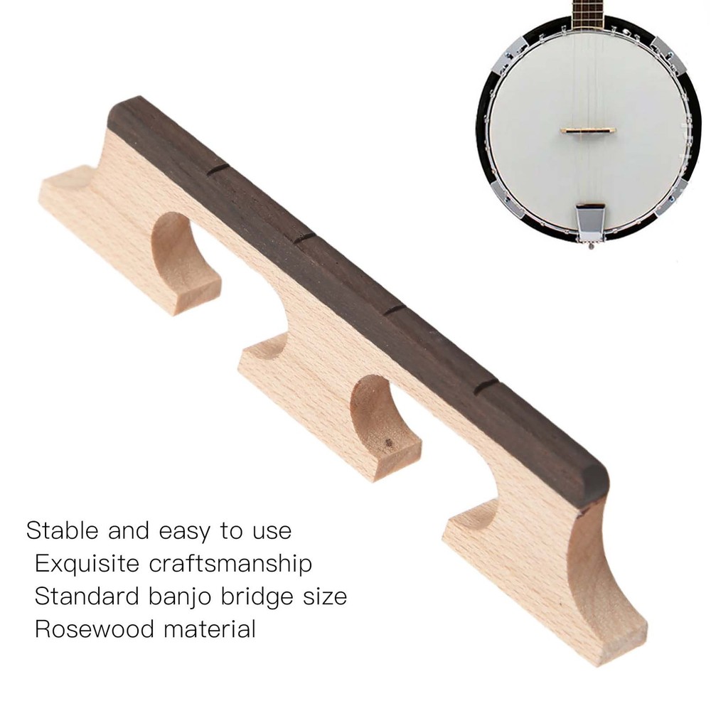 Rosewood 4 String Banjo Bridge Robust And Practical For Music Class For