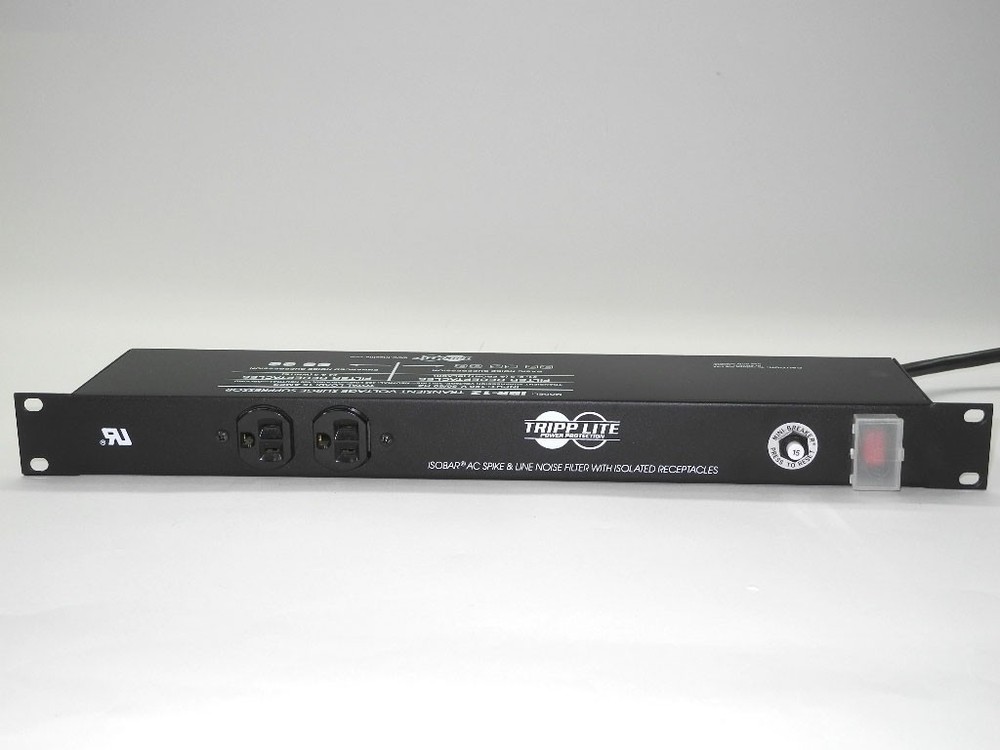 Tripp Lite Isobar IBAR12 Rackmount 12-Outlet Surge Protector - Clean Condition