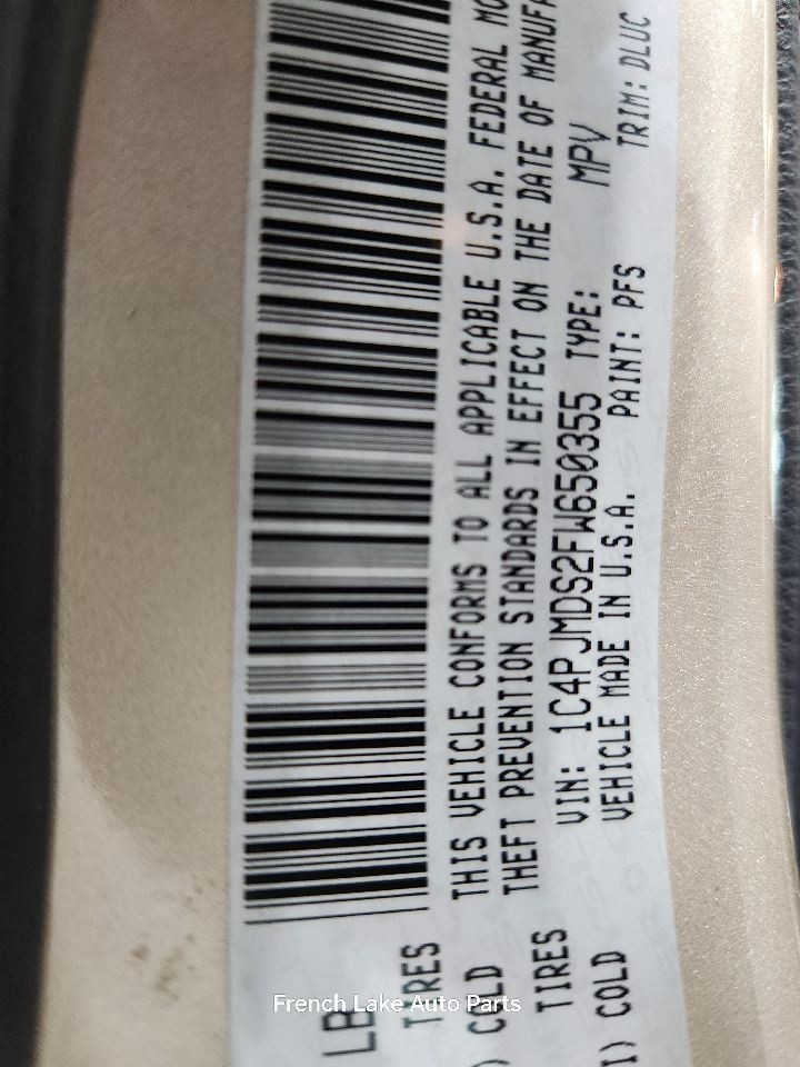 Automatic Transmission 3.2L AWD ID 68225758 Fits 14-15 CHEROKEE 1329134