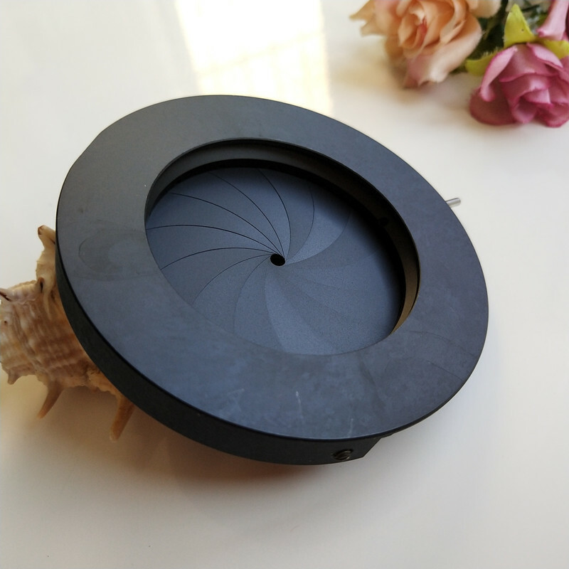 Adjustable Aperture 3-52mm Iris Diaphragm M4 Thread With Supporting Bracket