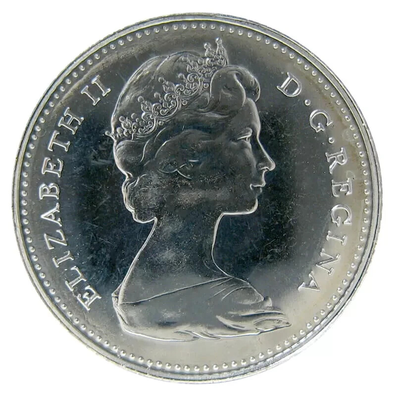 Canada 1967 Centennial Mackerel BU UNC Silver Ten Cent Piece!!