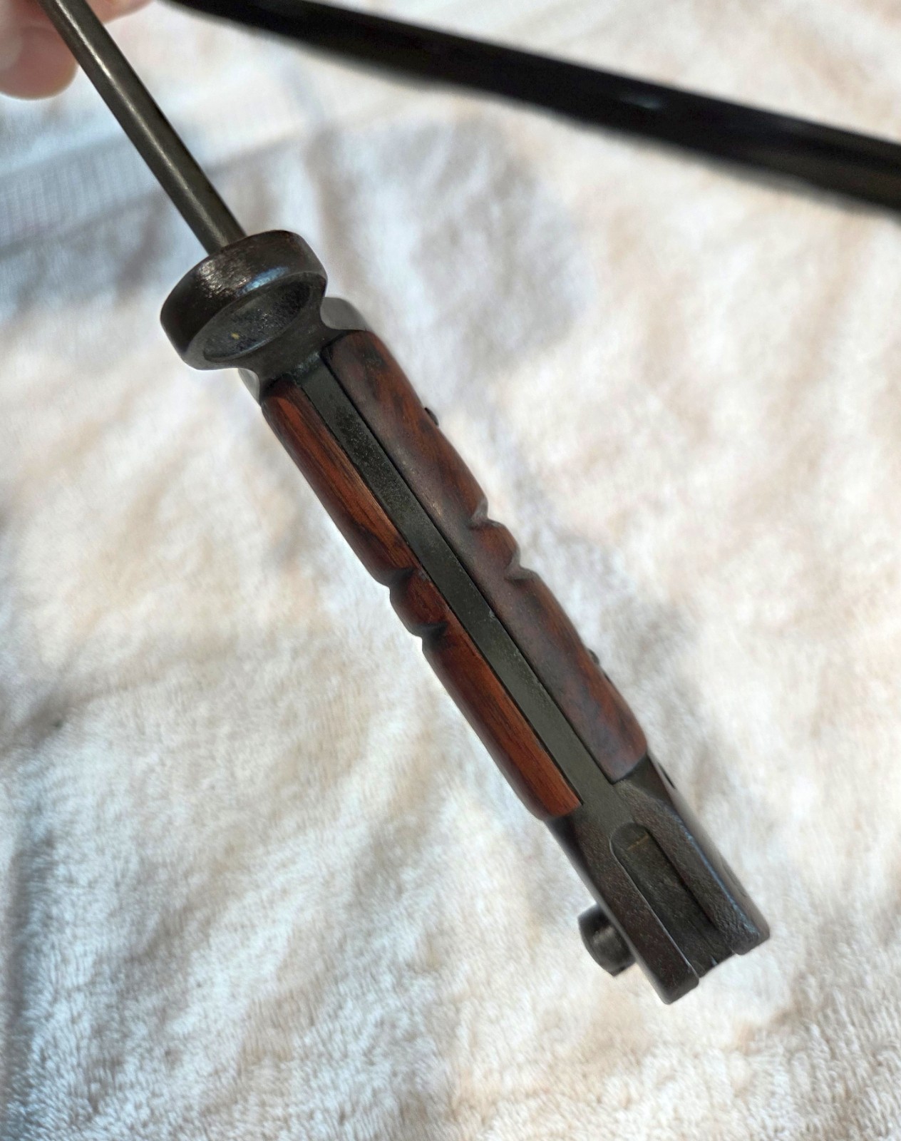 Real U.S. WWI Winchester Built M1917 Enfield Bayonet and a Repro also