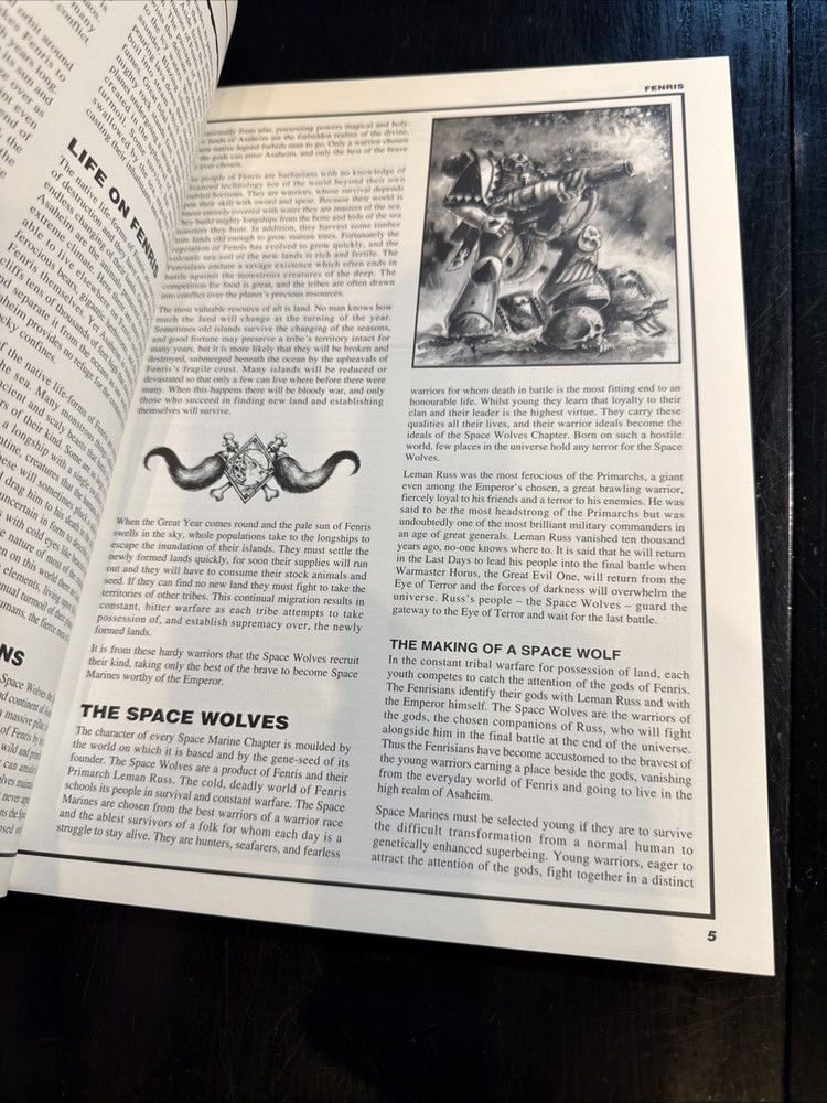 GW Warhammer 40K Codex Space Wolves (2nd Ed) VG+