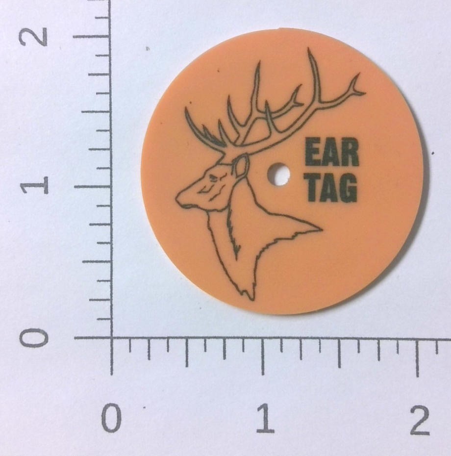 Vintage Pennsylvania Game Commission Commemorative Elk Hunting Ear Tag