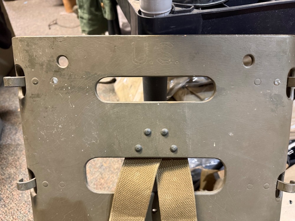 ORIGINAL WWII US ARMY M1944 EQUIPMENT AMMO CARRY PACK BOARD BACKPACK-DATED 1944