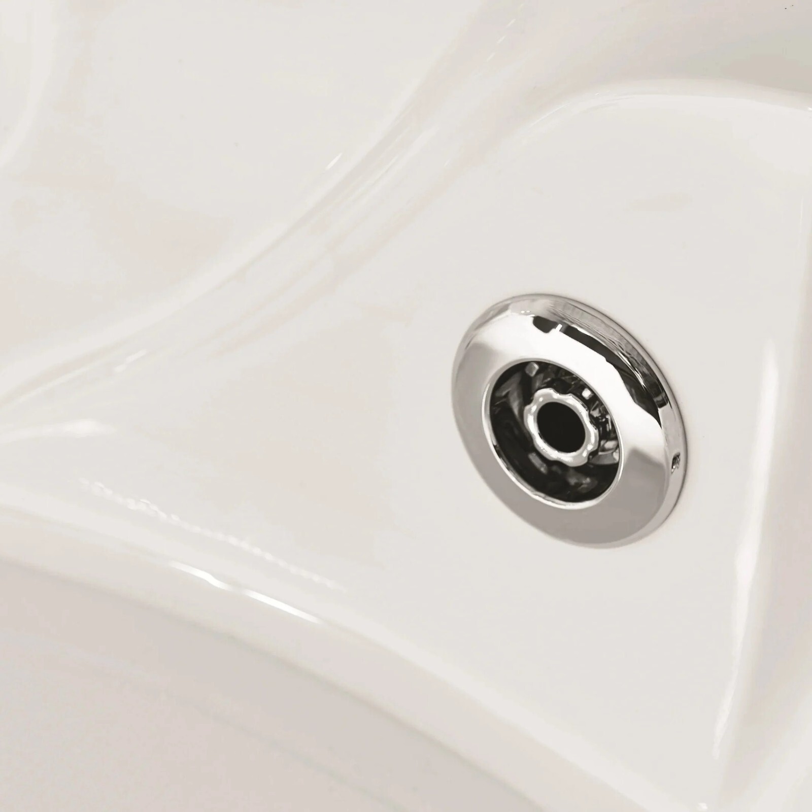 Corner Bathtub 61" Acrylic with Light, Heater, Freestanding Soaking Spa Jetted