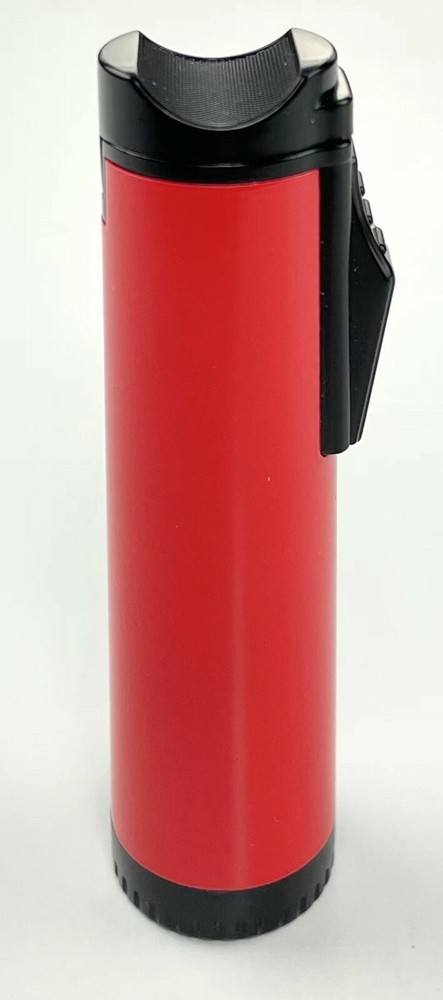 Triple Flame Cigar Top Holder Torch Lighter Flame Adjustable Butane Refillable