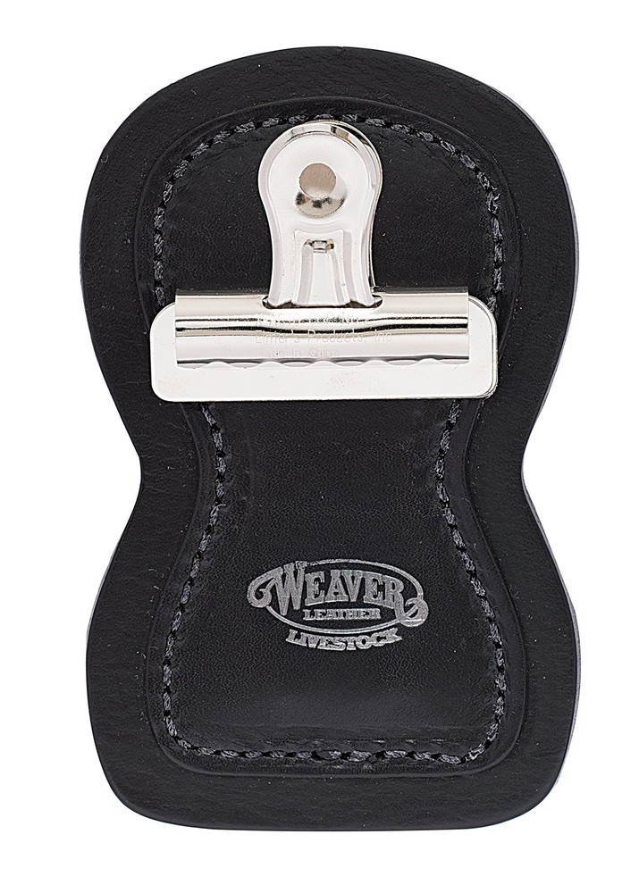 Leather Show Number Holder, Black