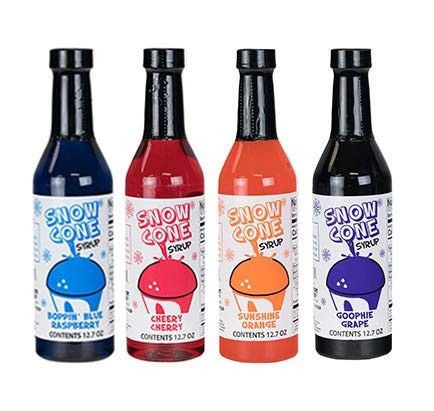 12.7Oz Sno-cone Syrups (4 Pack)