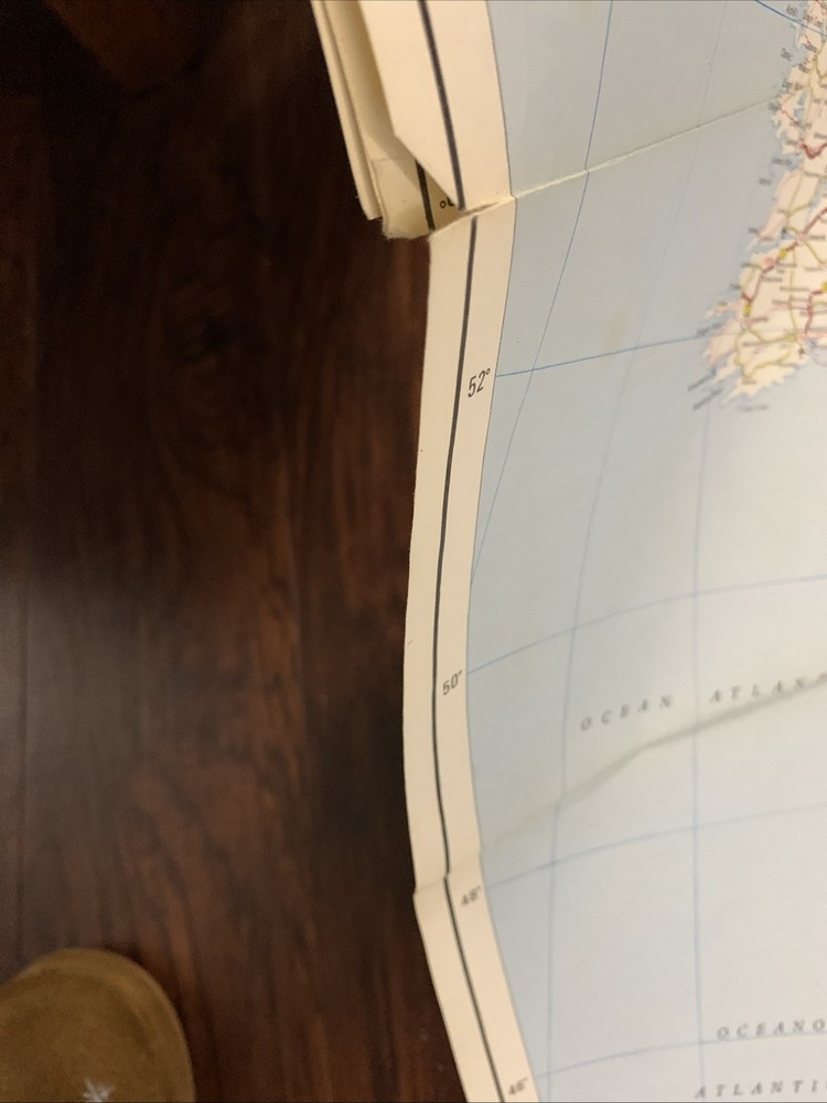 1978 Europa Map, BP/Trafalgar Tours