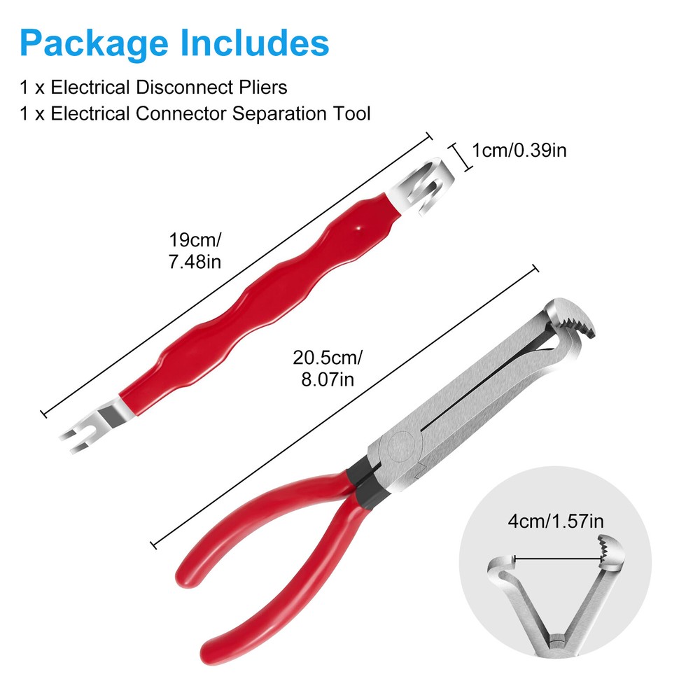 Electrical Disconnect Pliers Connector Separator Terminal Plug Removal Tool Kit