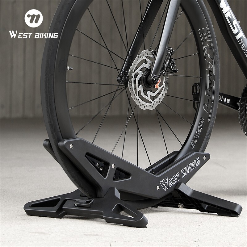 Adjustable Bicycle Stand Rack ABS MTB Road Bike Indoor Floor Parking Stand Black