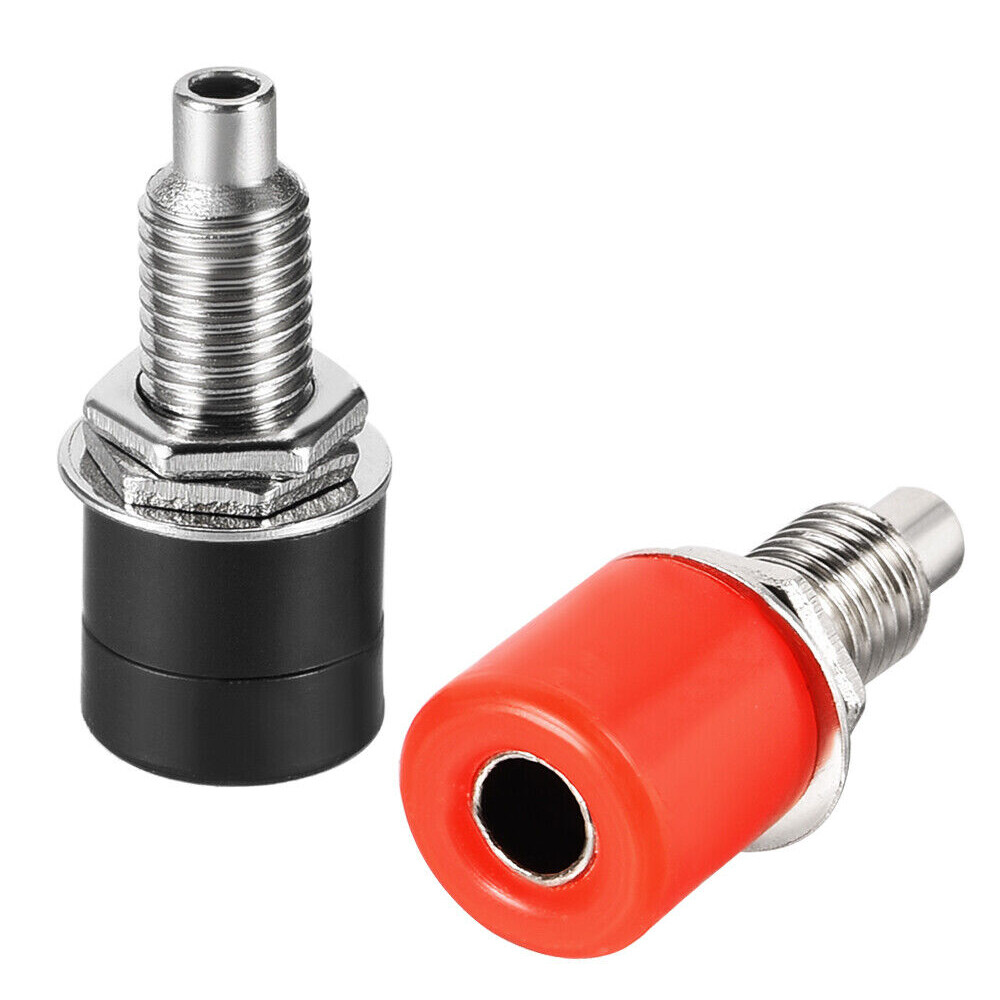 5/10 Pairs Binding Post M6 M8 Thread Amplifier Connector Banana Plug Socket US
