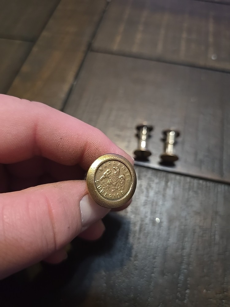 3 Warranted Superior Brass Saw Bolts