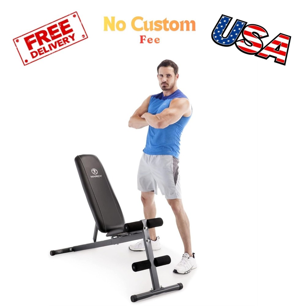MultiPosition Utility Bench for Upright, Incline, Decline, Flat Workouts