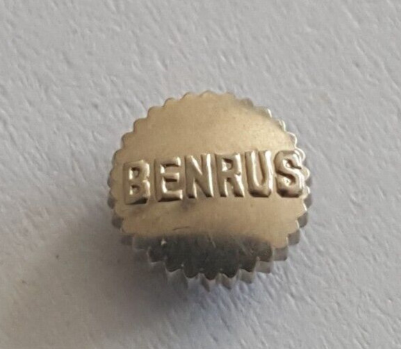 Benrus Shallow Undercut Gold Plated Crown