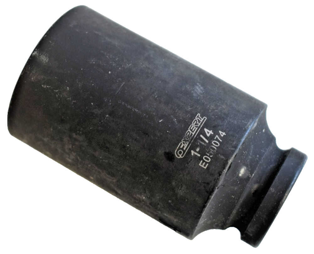 Mac Expert Tools E050074 1-1/4" SAE Deep Impact Socket 1/2" Drive 12 Point