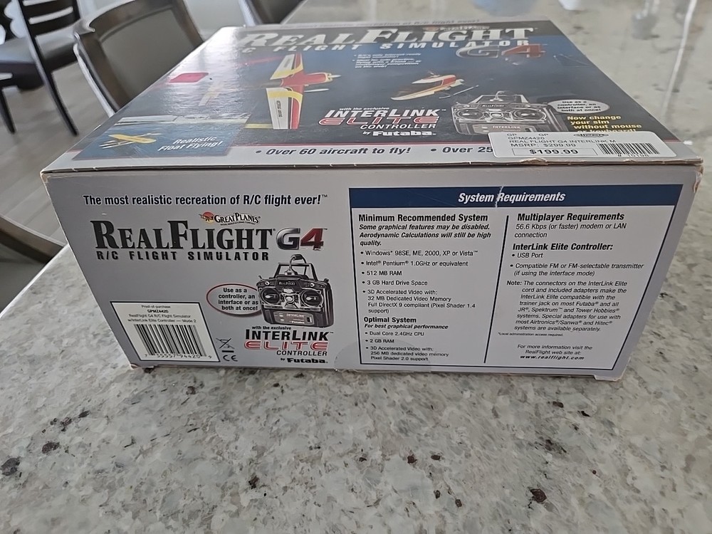 G4 Great Planes RealFlight RC Flight Simulator InterLink Elite Control by Futaba