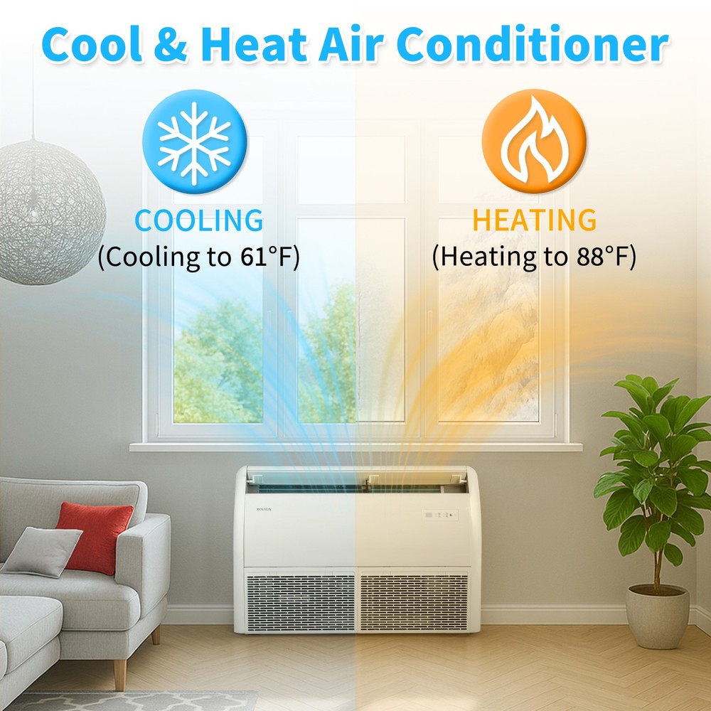 18000 BTU Floor Ceiling Mounted Air Conditioner Ductless Mini Split AC/Heating