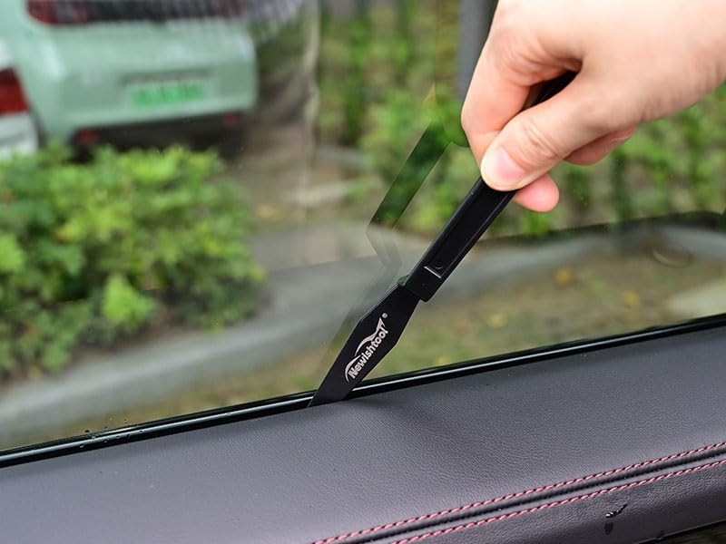 NEWISHTOOL Window Tint Tool, 5 PCS Black Corner Squeegee with Small,