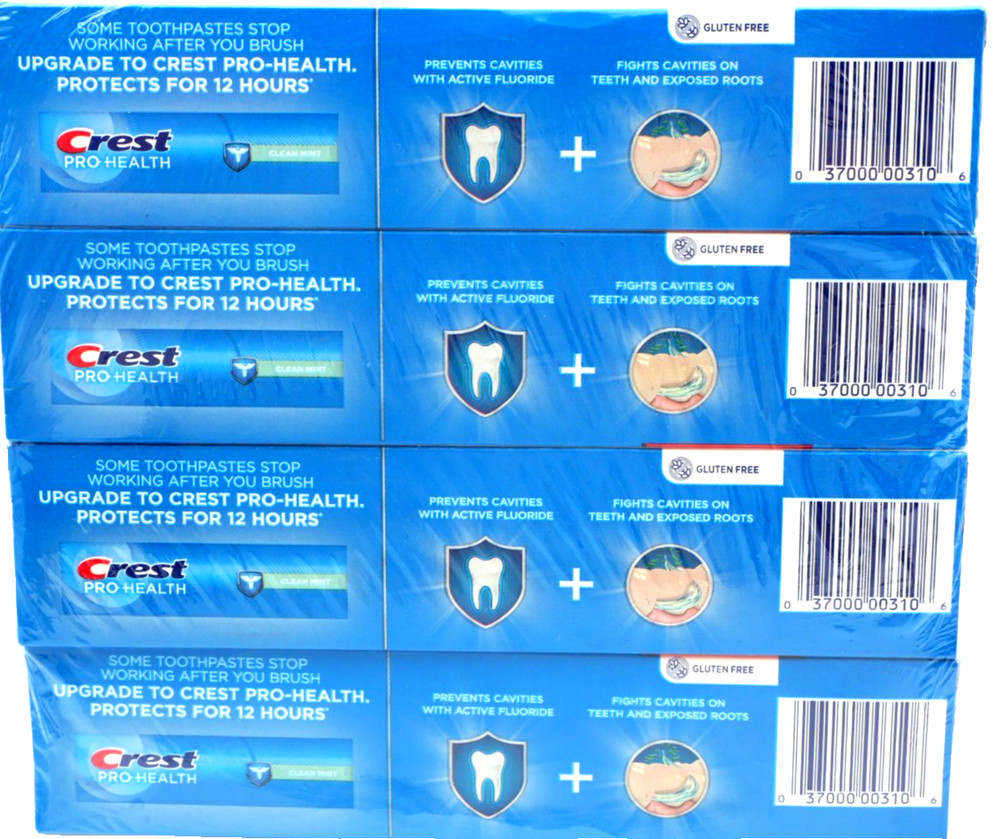 Crest Cavity Protection Toothpaste Regular Paste 8.2 oz – Pack of 4