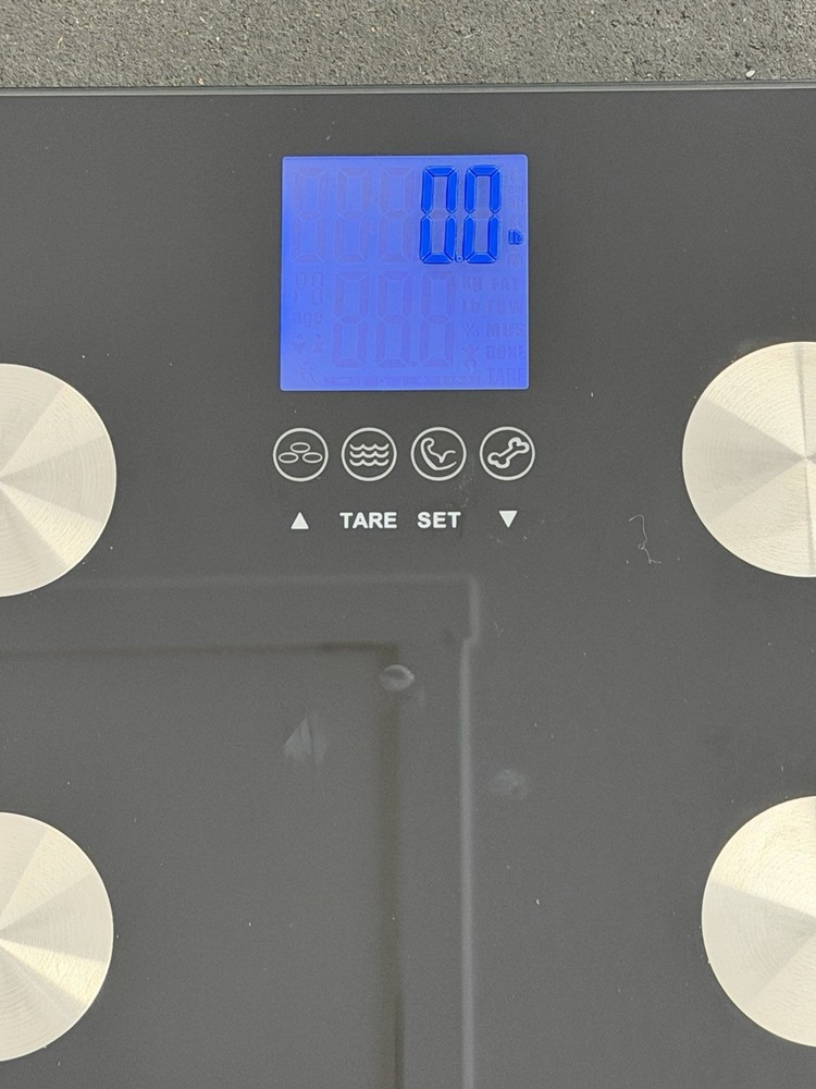 Total Body Bath Scale 400lb 3 Touch-Sensitive Button Auto-Recognition Technology