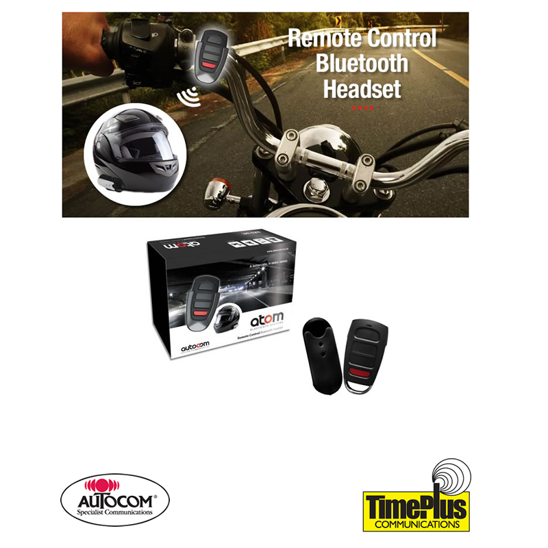 Autocom Atom Dual Kit - Remote Control Motorbike Bluetooth Headset