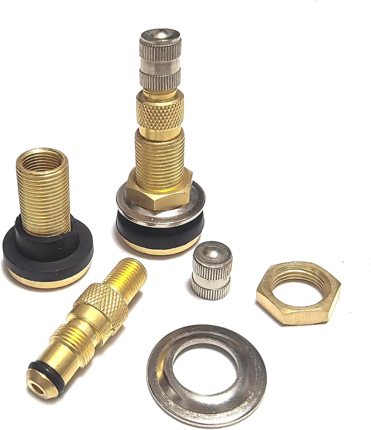 TR618A Heavy-Duty Clamp-In Tubeless Air Liquid Tractor Valve Stems - 2-Pack for