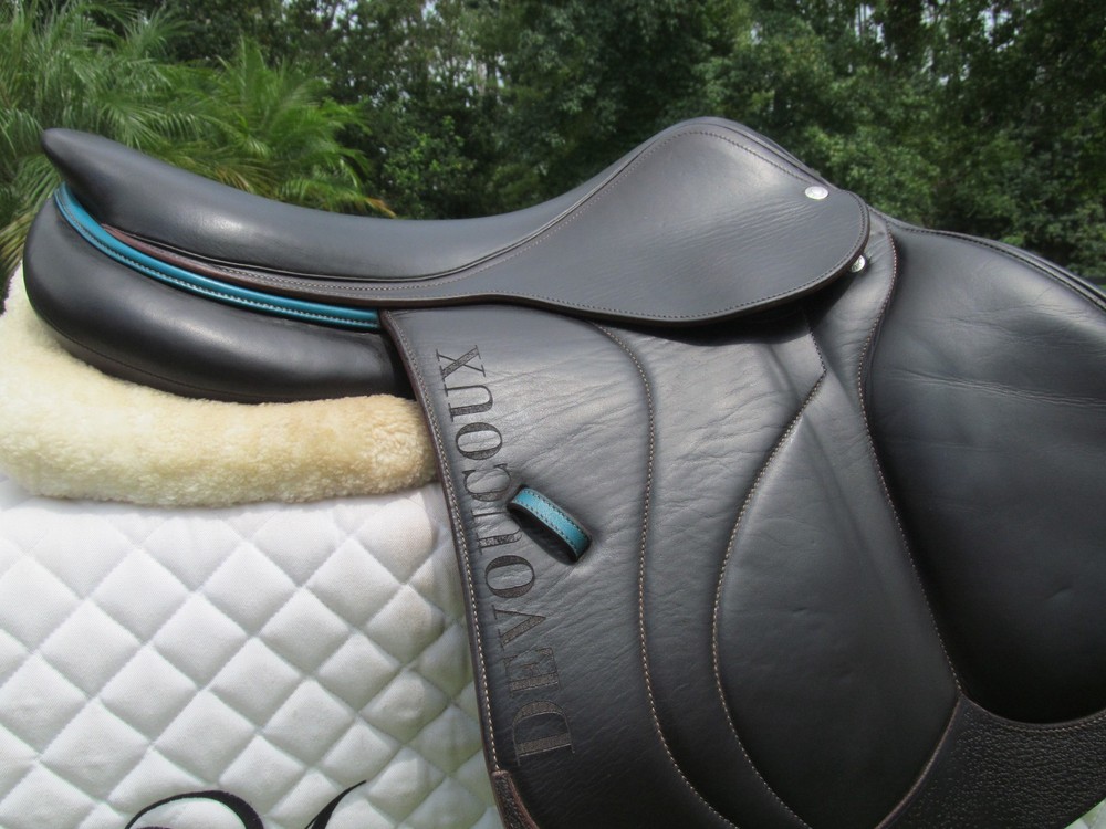 18" DEVOUCOUX BIARRITZ S BUFFALO close contact jumping saddle-2019 MODEL!