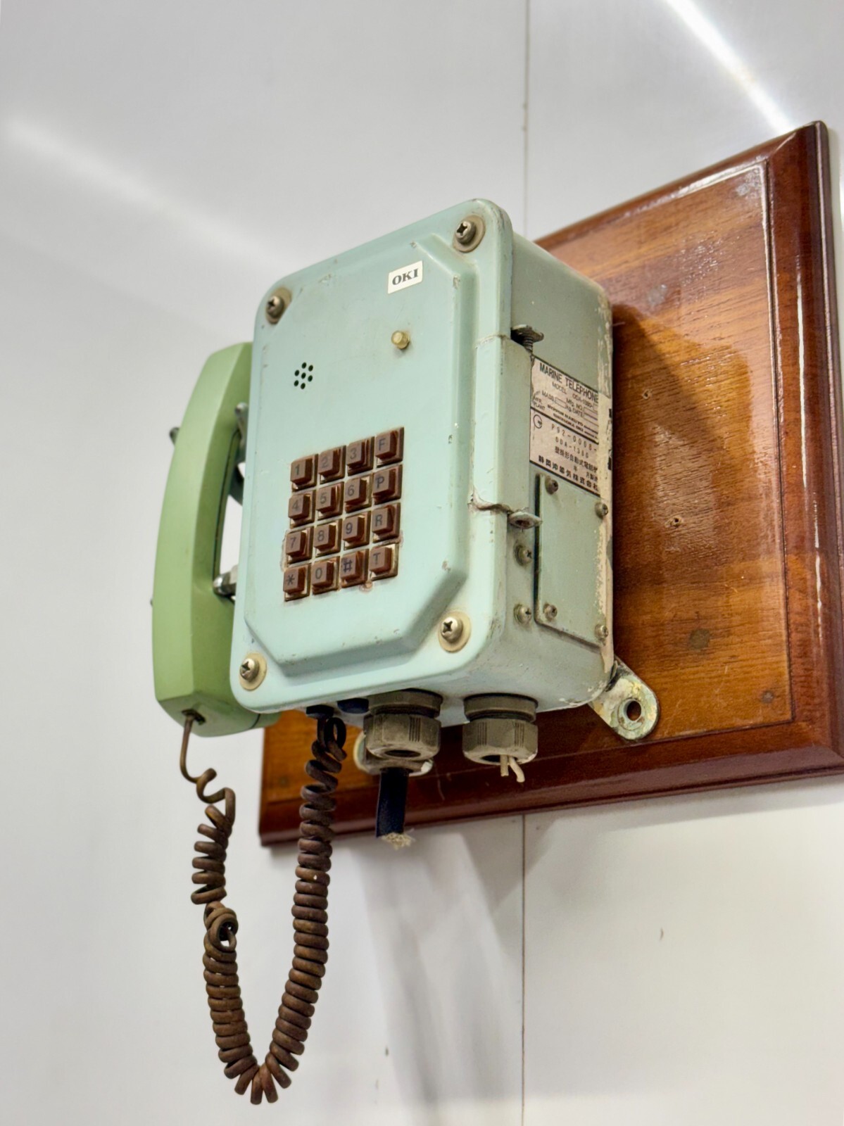 Authentic Nippon Hakuyo OKI Wall Telephone ODA-1380 – Maritime Collector’s Gem