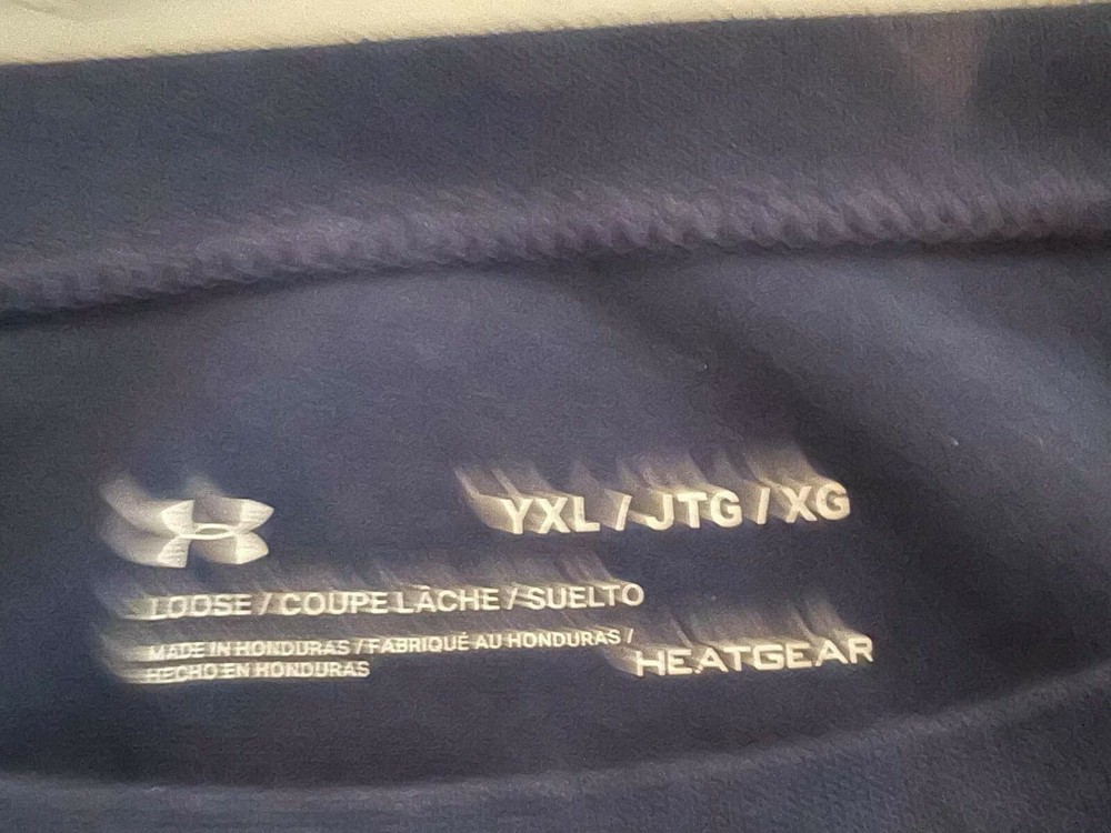 Under Armour Men's Pitcher Perfect Logo Baseball Blue Size Medium