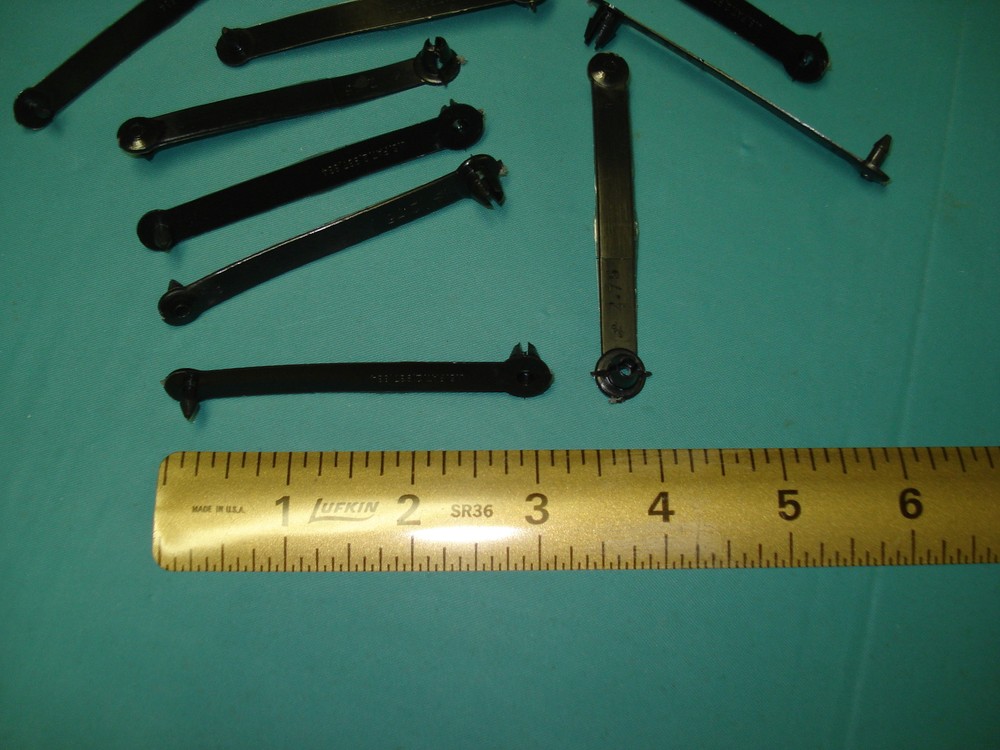 (10) Black Wire Harness tie straps - loop type - Made in USA