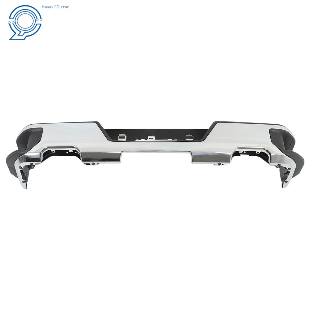 For Chevy Silverado GMC Sierra 1500 2019-2023 Step Rear Bumper Assembly Chrome