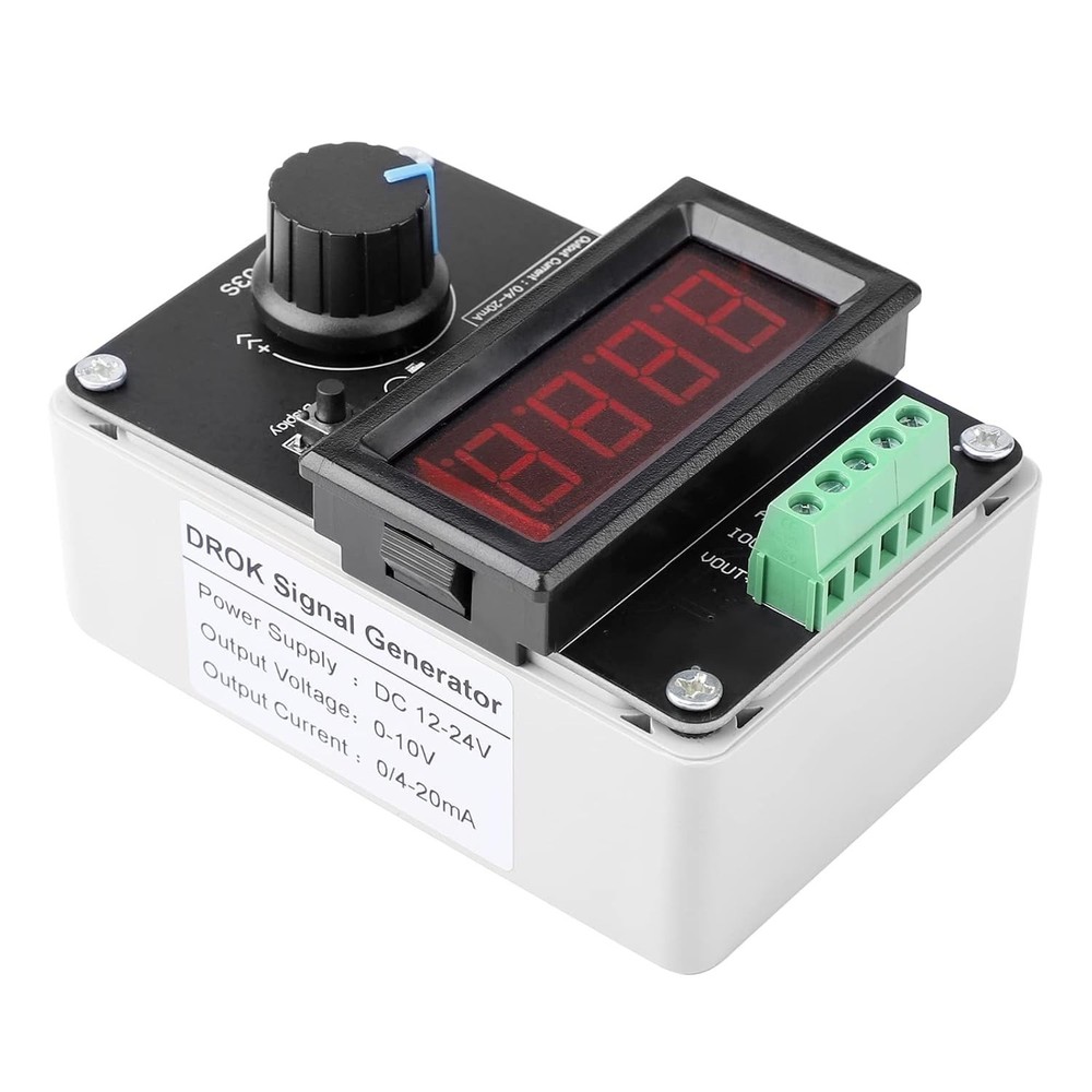 4-20mA Signal Generator Adjustable DC Voltage & Current for PLC LED Testing