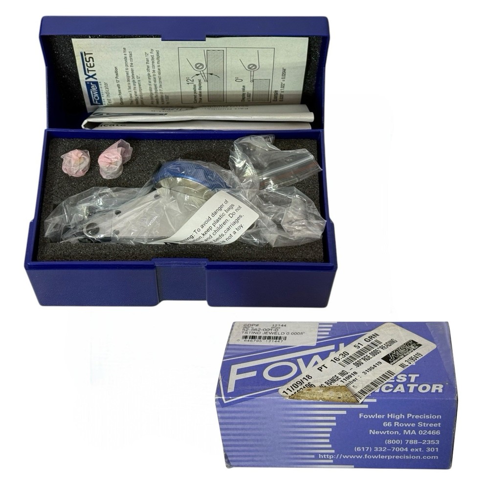 Fowler X-Test Long Range Indicator with 0-0.06" Measuring Range 52-562-001-0