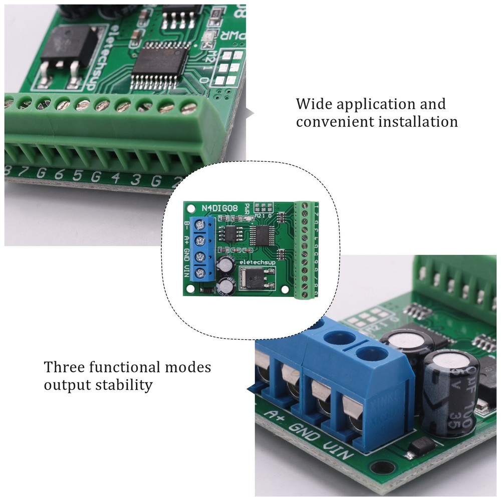 8Ch Input/Output Digital Ttl Lvttl Cmos Rs485 Io Control Module Modbus5066