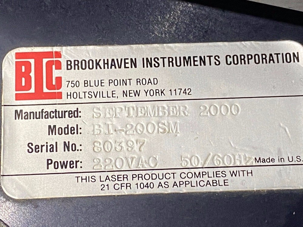 BROOKHAVEN INSTRUMENTS BI-200SM Research Goniometer
