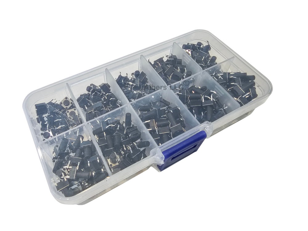 200 SMD Verical Tactile Mini Micro Momentary Push Button Switch Tact Assortment