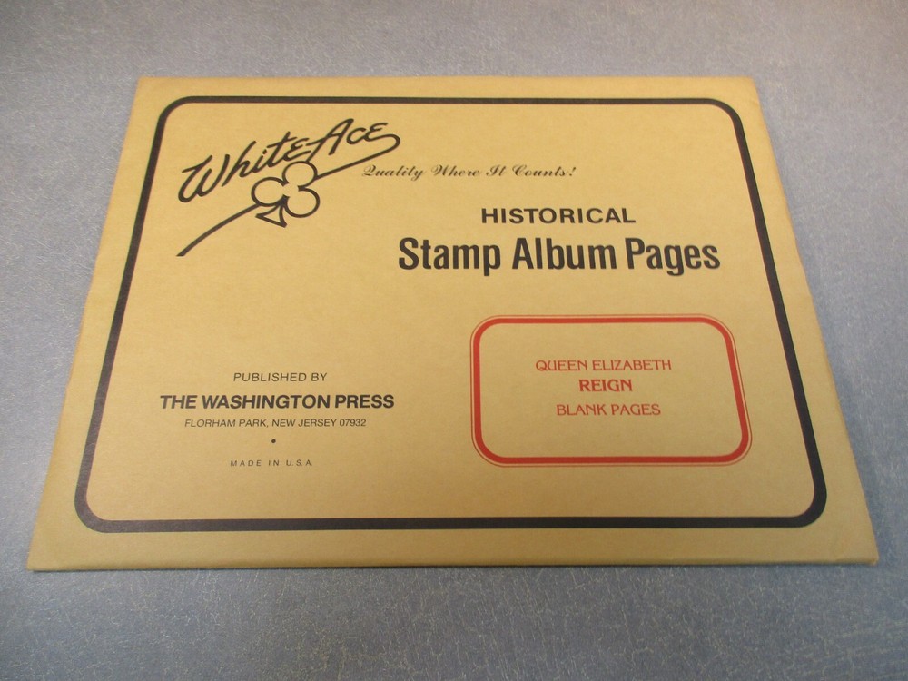 WHITEACE QUEEN ELIZABETH REIGN BLANK PAGES W/FREE SHP.
