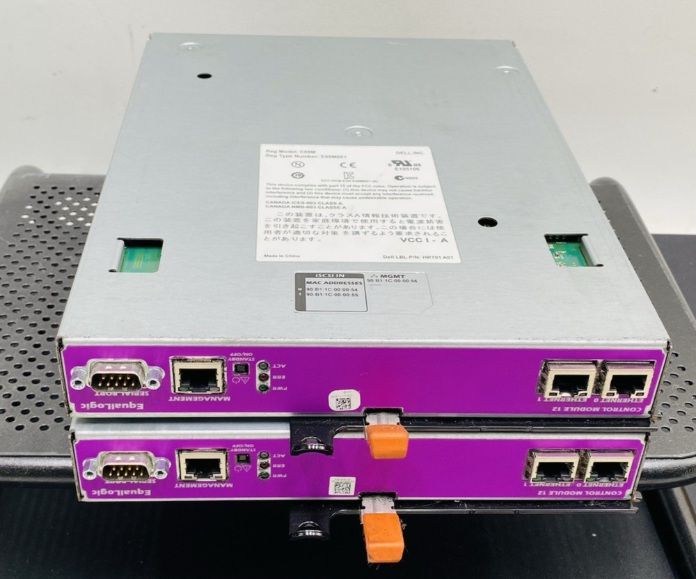 LOT OF 2 DELL EQUALLOGIC Controller Module 12 E09M E09M001