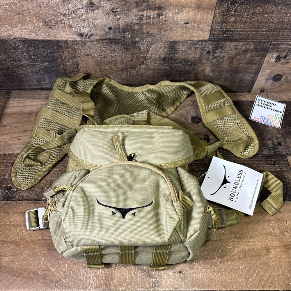 Boundless Performance Binocular Harness Chest Pack Tactical Bag Olive Drab Green