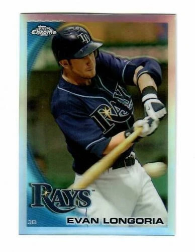 !!!    EVAN LONGORIA  TOPPS CHROME   REFRACTOR  BASEBALL CARD $$