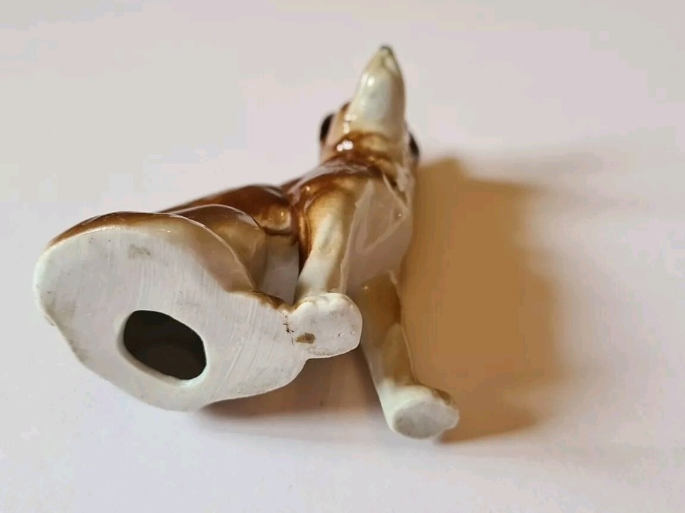 Vintage German Shepherd Ceramic Statue