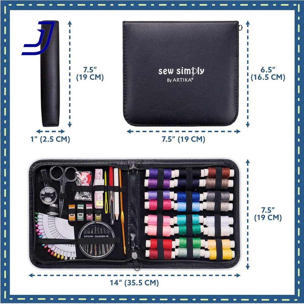 Sewing Kit for Adults Small Beginner Set W/Multicolor Thread Scissors 106 PCS US