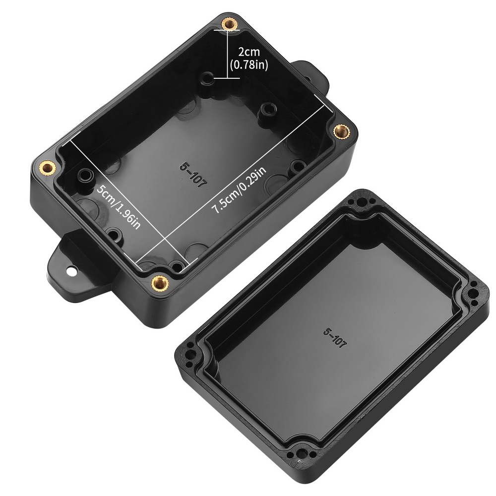 Project Box, 4Pcs Junction Boxes, IP65 Waterproof Electrical Boxes, ABS Plastic