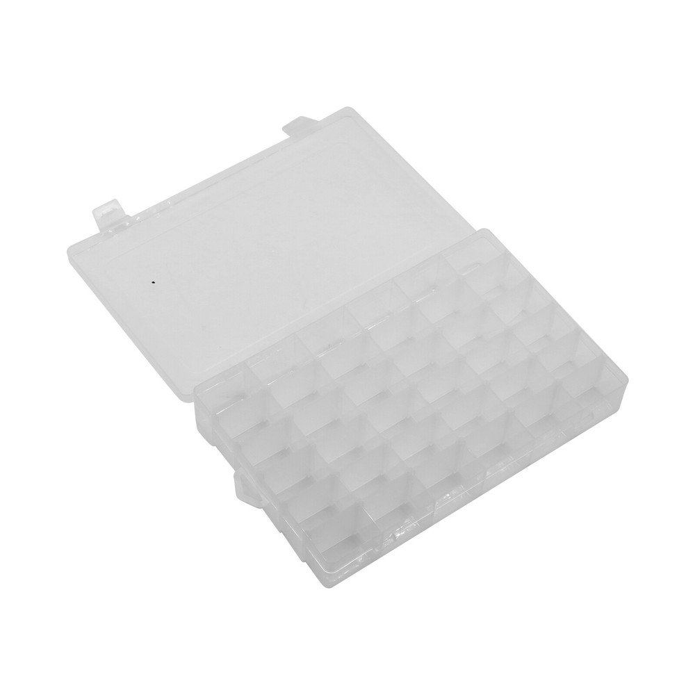 3 Pack 36 Grids Clear Plastic Organizer Storage Box Container Craft Adjustable