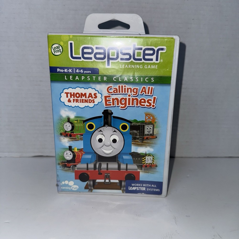 Leap Frog Leapster Thomas Calling All Engines Learning Game Cartridge ~ Complete